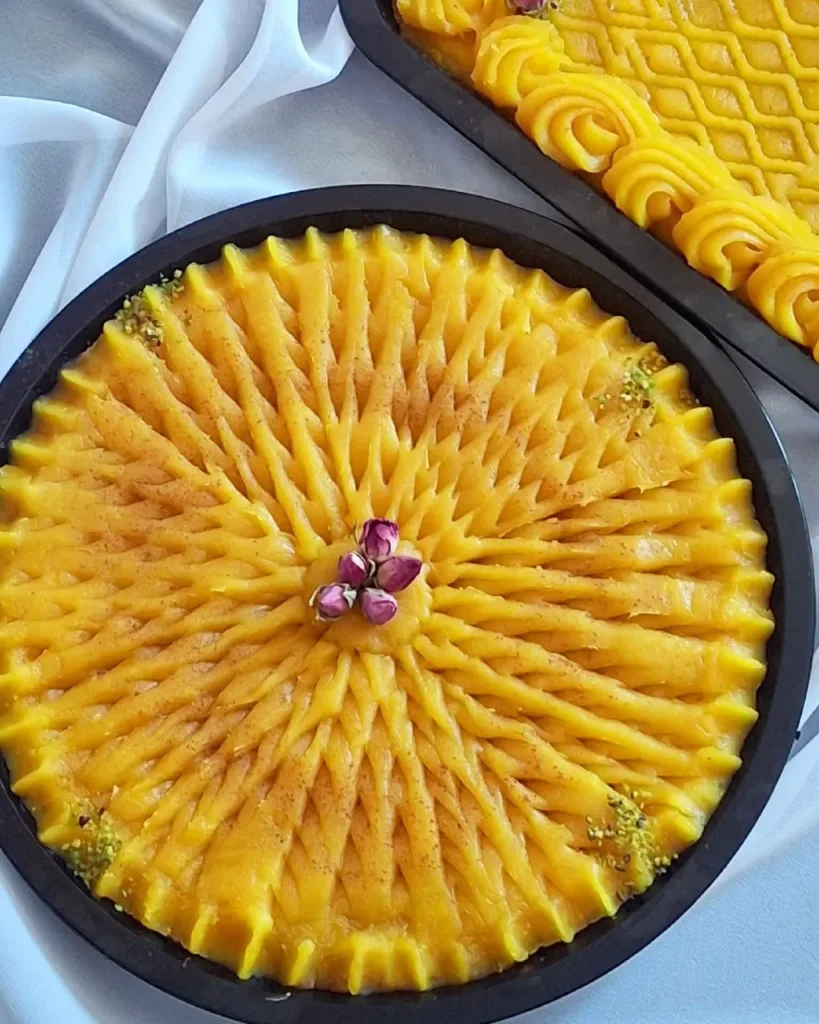 طرز تهیه حلوای زعفرانی مجلسی با طعم عالی
