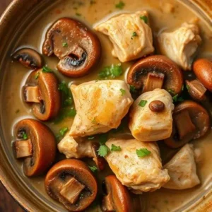 طرز تهیه خوراک مرغ و قارچ