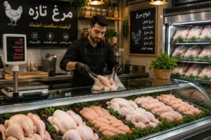 درآمد مرغ فروشی و سود فروش مرغ تازه در فروشگاه پروتئینی